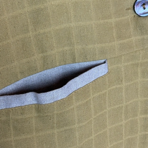 Elegant Mustard Blazer with Patterned Lining Fair Trade - Picture 5 of 9